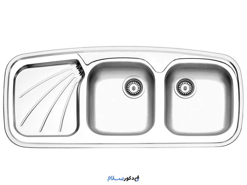 سینک دو لگنه نیمه فانتزی 270 توکاراستیل البرز