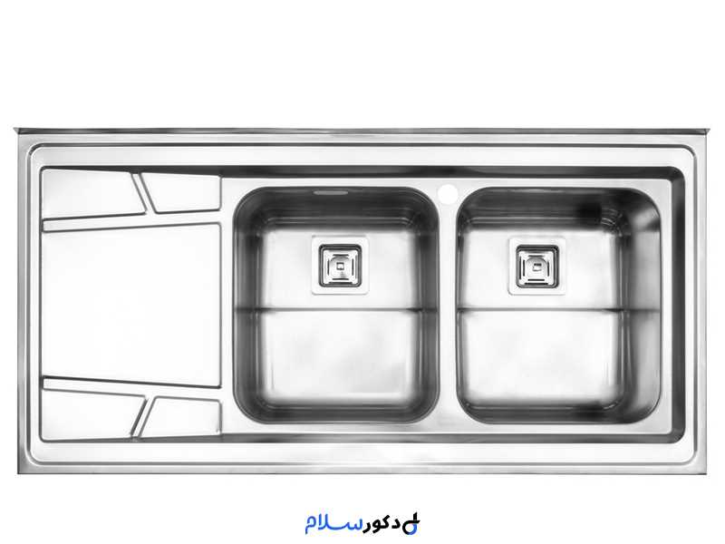 سینک دو لگنه فانتزی 738 روکار استیل البرز