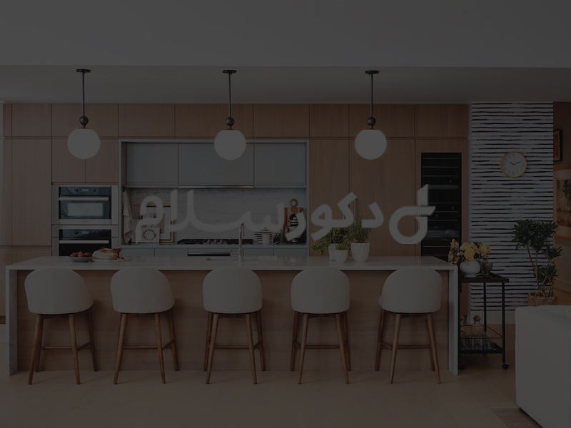 کابینت سفید براق طوسی سوپر مات